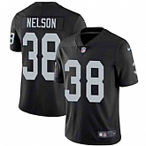 Nike Men & Women & Youth Raiders 38 Nick Nelson Black NFL Vapor Untouchable Limited Jersey,baseball caps,new era cap wholesale,wholesale hats